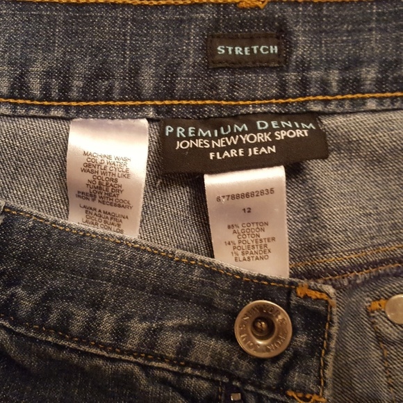 Jones New York Jeans Stretch Sport Flare Size 12 - Picture 7 of 8